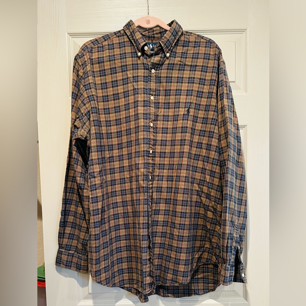 POLO RALPH LAUREN plaid Men’s Button down